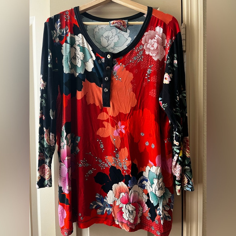 Johnny Was Beautiful Floral Top